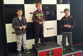 Racing Perfection Kart Academy Eastleigh Cadet Final Podium